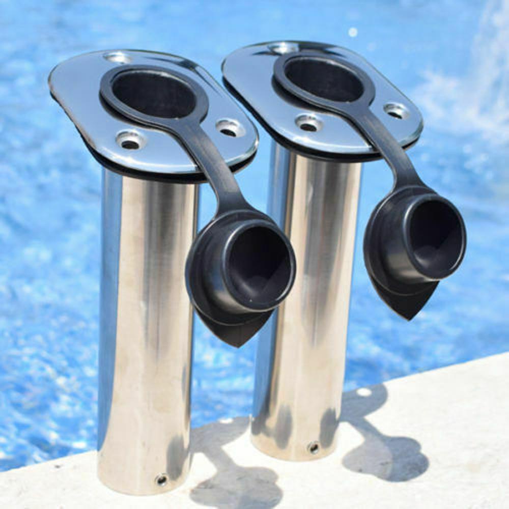 2 Giá Đỡ Cần Câu Cá 30 Độ Bằng Nhựa PVC Chất Lượng Cao