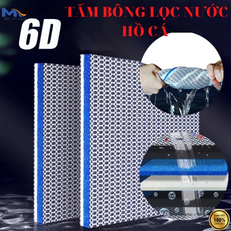 Bông lọc 6D Thảm lọc bể cá cảnh -
