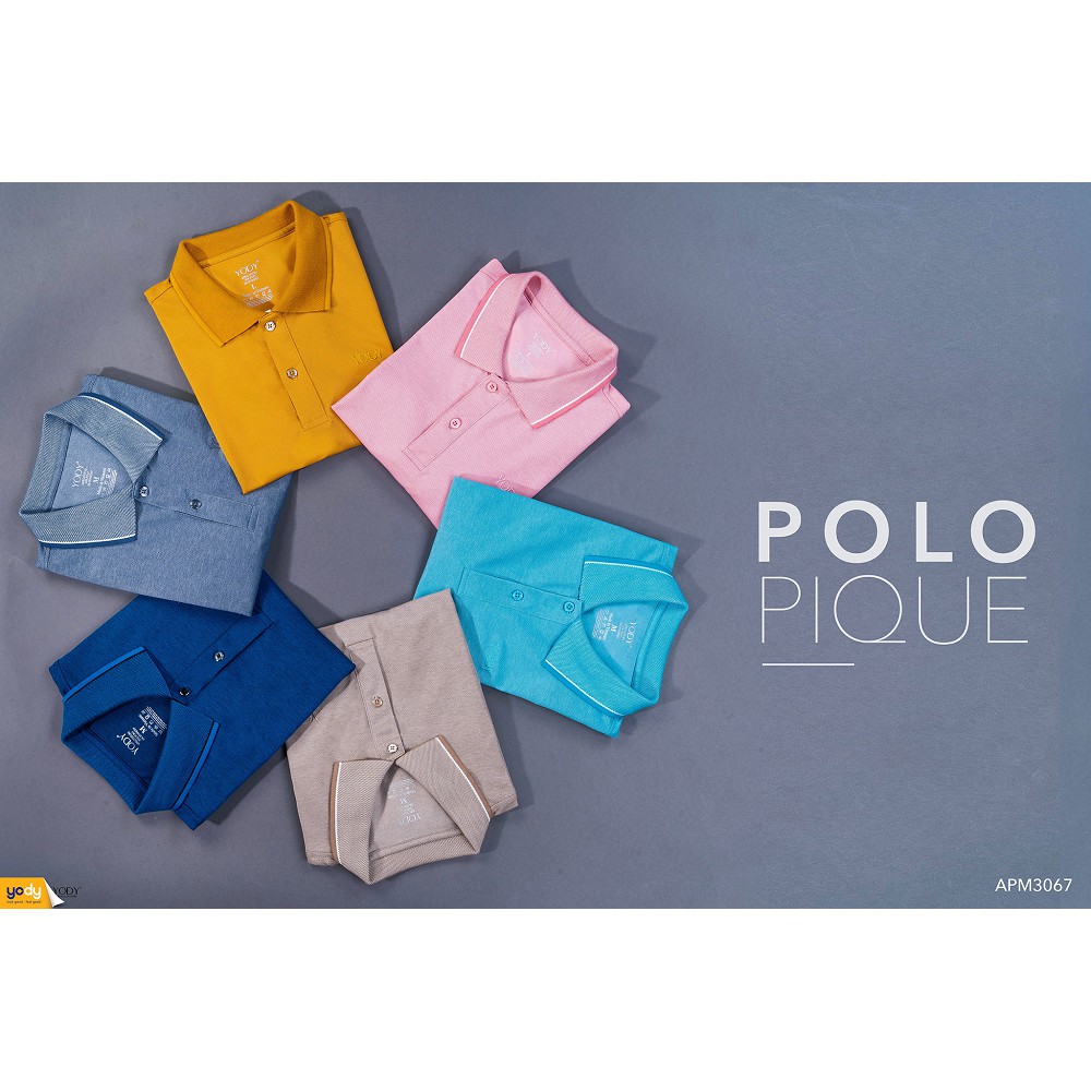 [Mã FASHIONMALLT4 giảm tới 30K đơn 150K] Áo Polo Nam YODY cổ bẻ bo tay chất mịn APM3067 | BigBuy360 - bigbuy360.vn