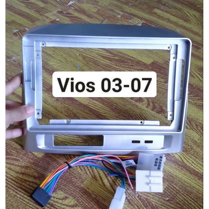 Mặt dưỡng LẮP MÀN HÌNH ANDROID xe Vios 2003-2007 9icnh