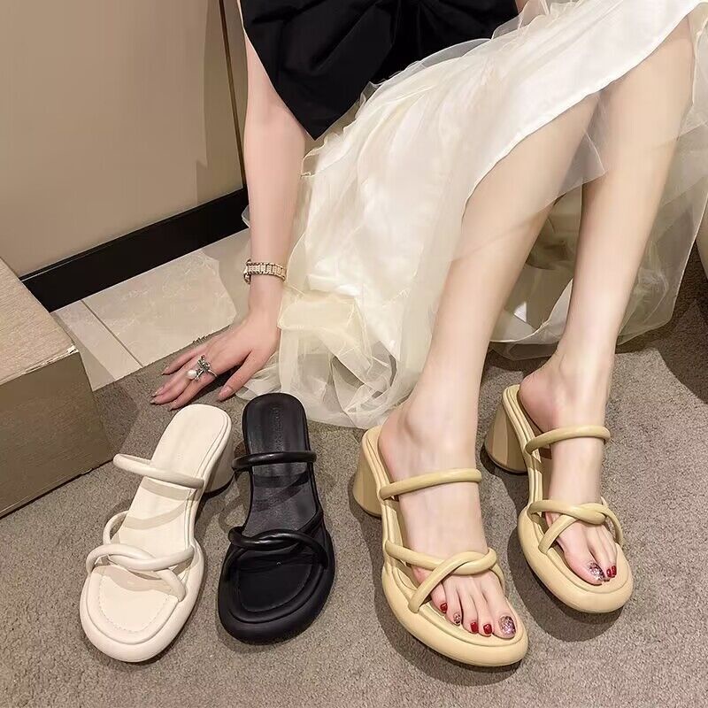 Sandal Cao Gót 7cm Thiết Kế Hợp Thời Trang