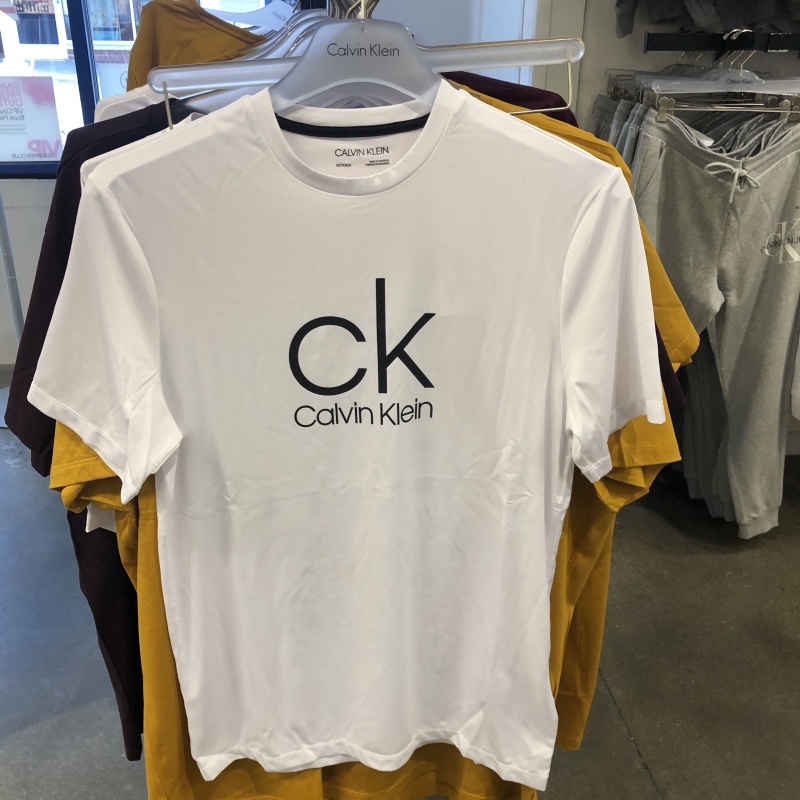 Áo Thun Thể Thao Ngắn Tay In Logo CalvinKleinn Thời Trang Cho Nam