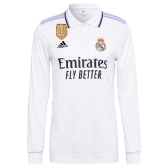 Áo Thun Thể Thao Tay Dài In Logo Real Madrid Size S-2XL Thời Trang Mới 2022 / 2023 Cho Nam