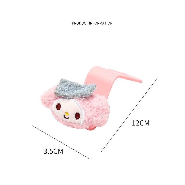 Set 2 Móc Treo Đồ Hình Gấu Hoạt Hình Gắn Sau Ghế Xe Hơi Đa Năng