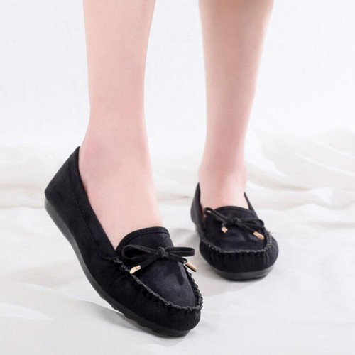 Giày Lười Da Lộn Thời Trang Cho Nữ