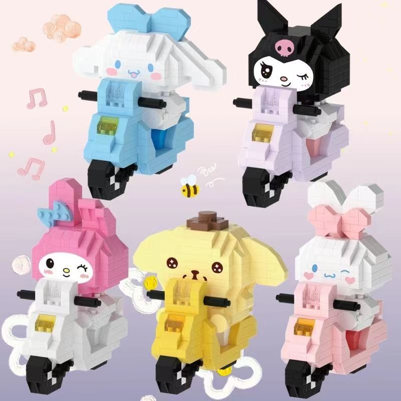 Mới Bộ Đồ Chơi Xếp Hình Kuromi My Melody Hello Kitty