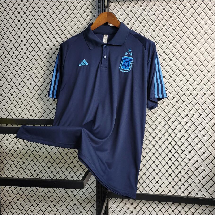 Áo Bóng Đá POLO Màu Xanh Dương Số 2023-24 Argentina II Tỉ Lệ 1: 11