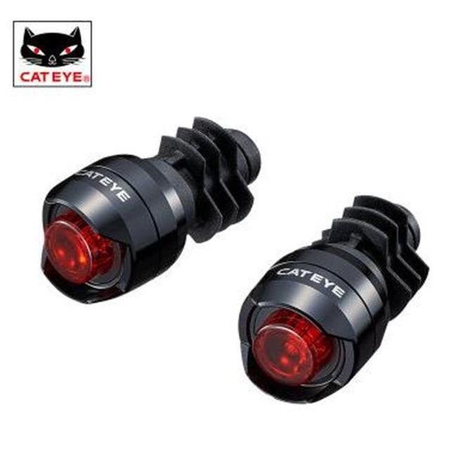 Cateye Vỏ Bọc Tay Lái Xe Đạp Có Đèn LED Cảnh Báo Hình Mắt Mèo
