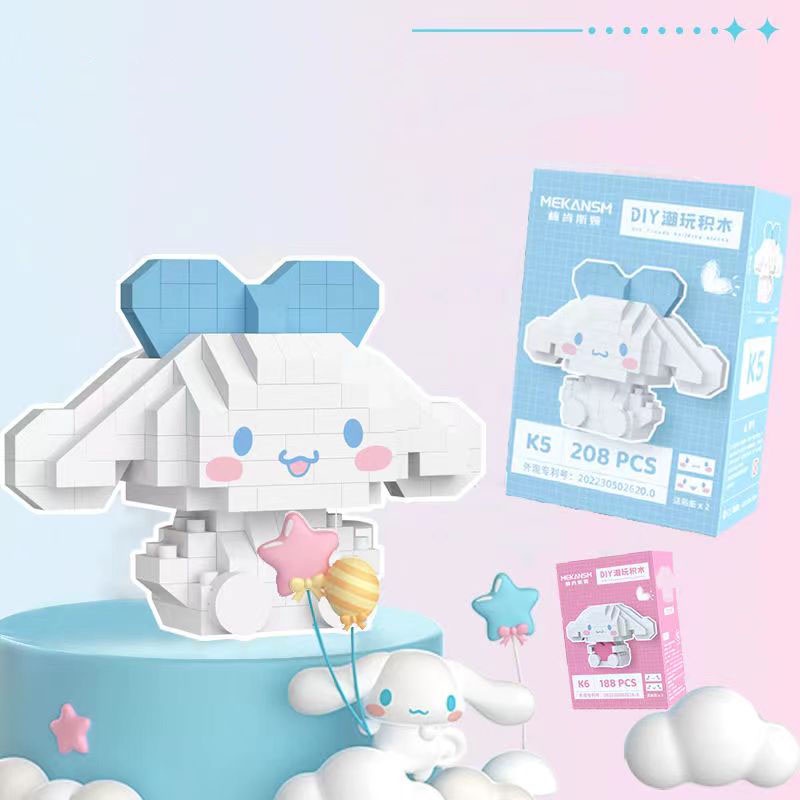 Mới Bộ Đồ Chơi Xếp Hình Kuromi My Melody Hello Kitty