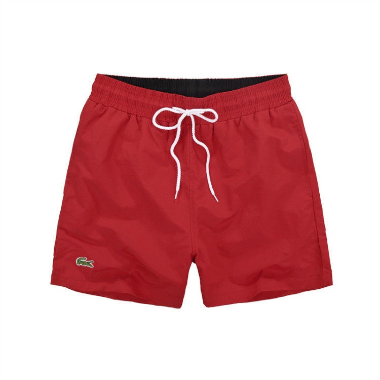 Lacoste Quần Short Đi Biển Màu Trơn Nhiều Túi Thời Trang Mùa Hè
