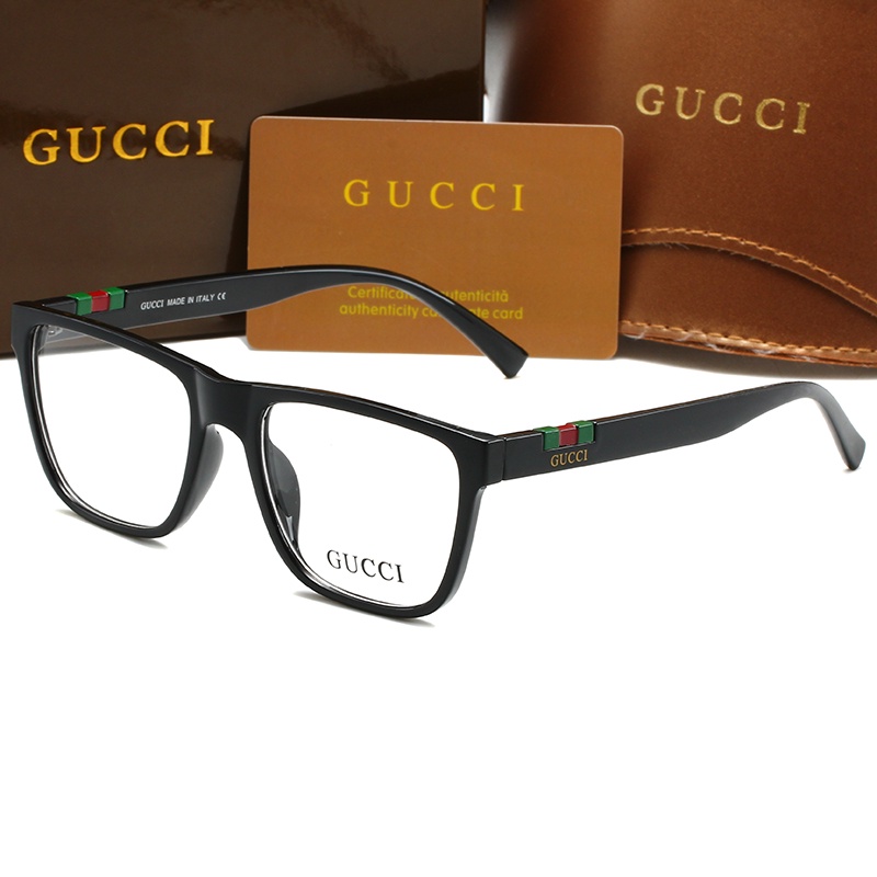 Mắt Kính Chống Ánh Sáng Xanh Gọng Lớn Mẫu GUCCI 2023 Phong Cách Retro Dành Cho Cả Nam Và Nữ 5526
