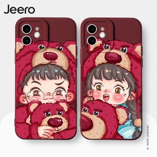 Ốp lưng JEERO chống bẩn ngộ nghĩnh hài hước hoạt hình cặp đôi dễ thương đẹp mềm Cho iPhone 16 15 14 13 12 11 Pro Max SE 2020 X XR XS ip 8 7 Plus kute HFE1911