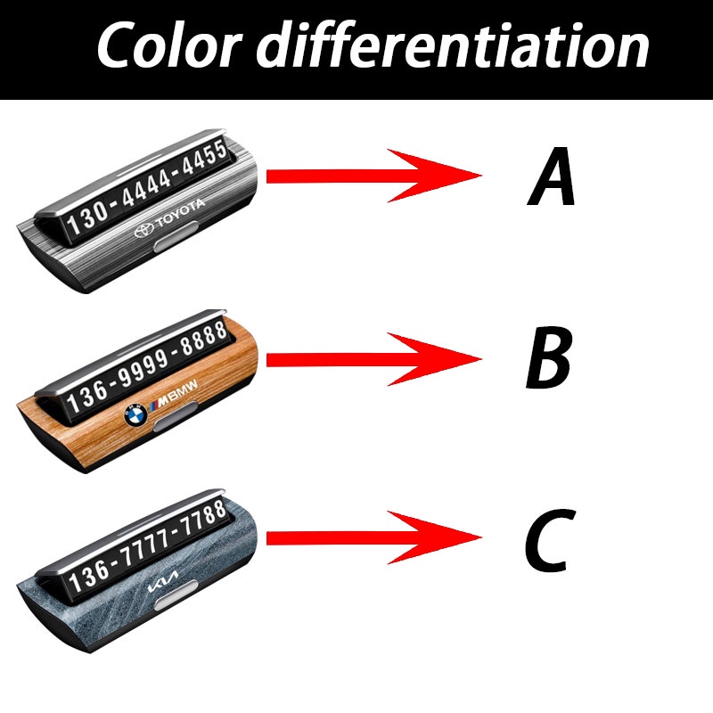 Benz Kia Toyota tạm thời bãi đậu xe số xe ô tô số điện thoại di động thiết bị giữ lại bãi đậu xe số xe hàng hóa cho tất cả các loại xe