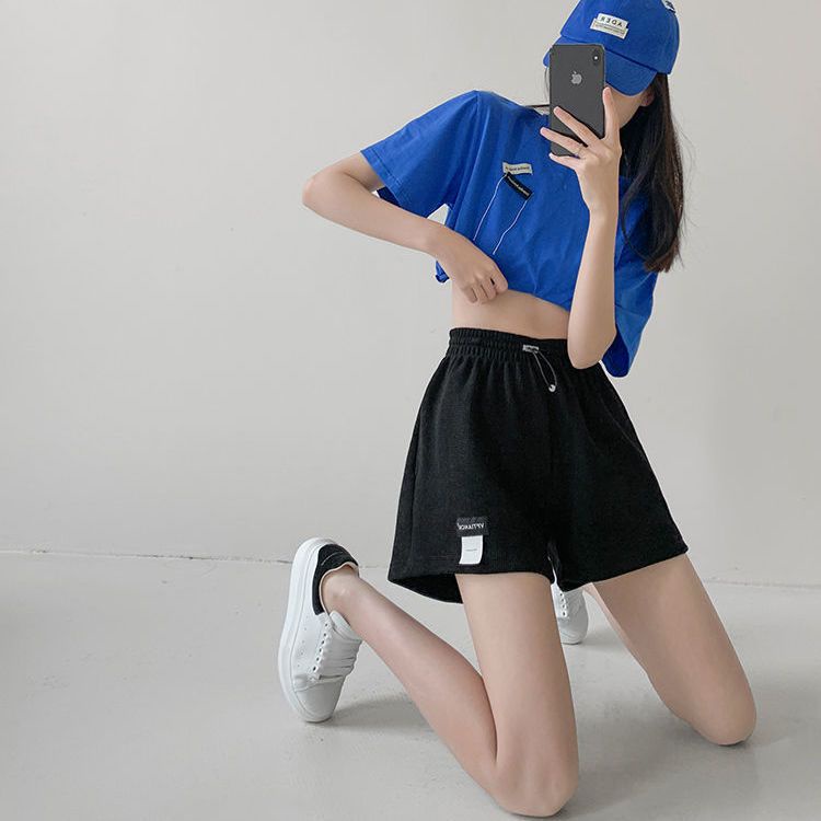 [Hàng Mới Về] Quần Short Thể Thao Lưng Thun Ống Rộng Dáng Chữ a Cỡ Lớn Thoải Mái Thời Trang Xuân Hè Cho Nữ