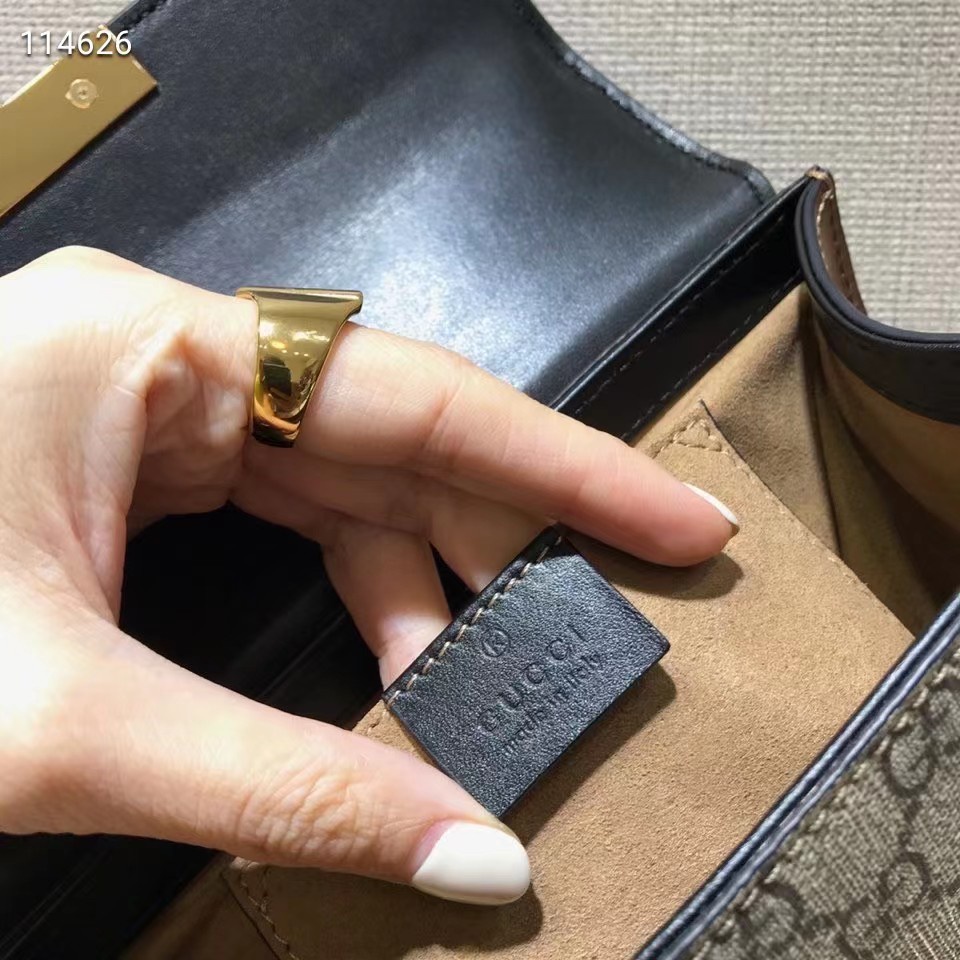 Túi Xách Da Gucci Chính Hãng 100% 100% Phối Dây Xích Đeo Vai Sành Điệu Cho Nữ
