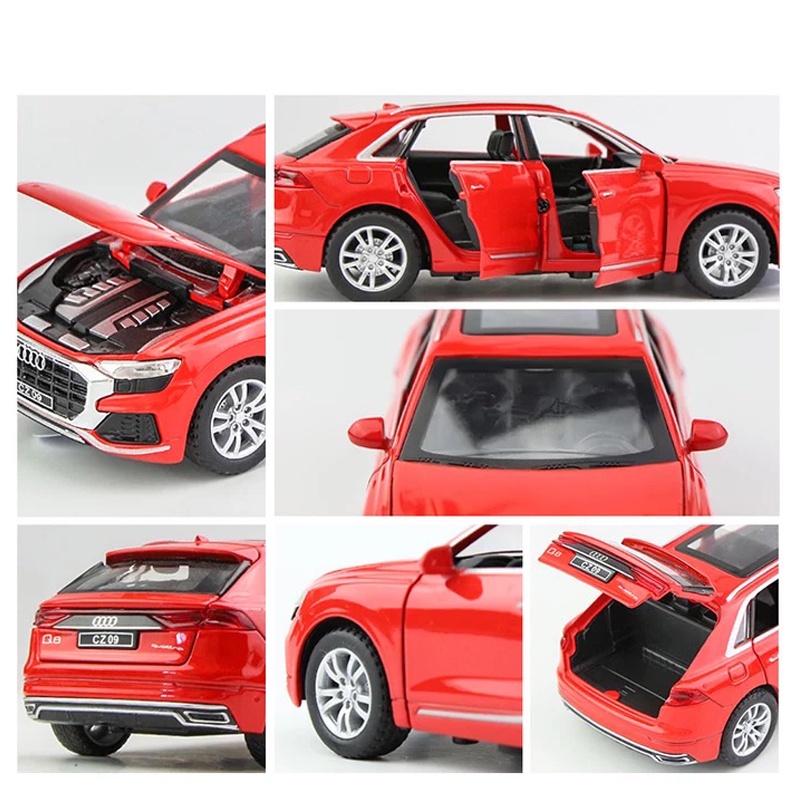 Mô Hình Xe Hơi Audi Q8 Tỉ Lệ 1: 32 Bằng Hợp Kim Có Đèn Và Nhạc Cho Bé Trai
