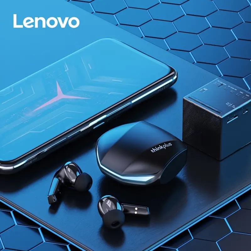 Tai nghe nhét tai không dây LENOVO GM2 Pro bluetooth 5.3 TWS chơi game rảnh tay HD âm thanh nổi có đèn RGB và mi cờ rô