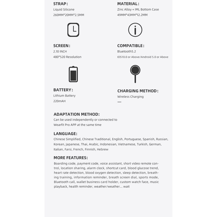 Đồng Hồ Thông Minh 2023 Mới 2.10 inch 480 * 520 SF32LB551Chip NFC 49mm JS8 PRO MAX Hỗ Trợ Giọng Nói 8 Ultra PK HK8 PRO MAX