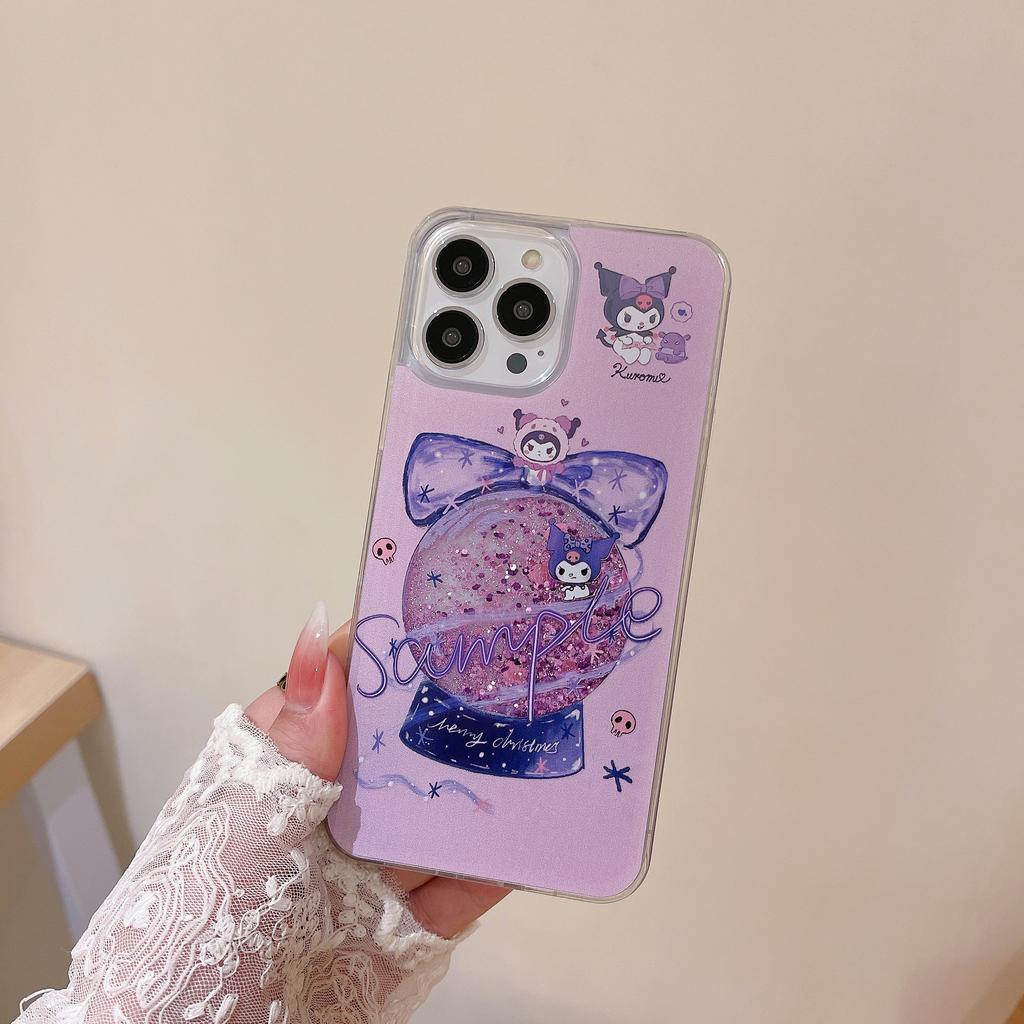 Ốp Điện Thoại Cát Chảy Họa Tiết Thỏ melody Cho IPhone 14Promax 13 12 11 7Plus X Xs Max XR