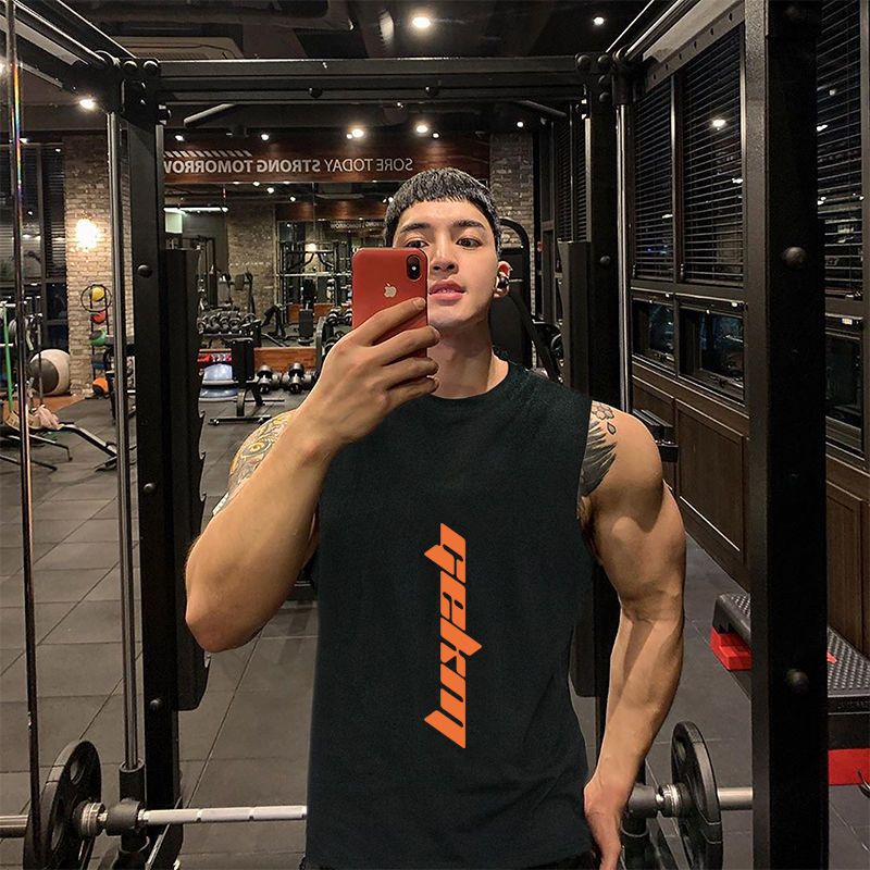 Áo Thun Ba Lỗ Dáng Rộng In logo Thời Trang Tập gym / Thể Hình Cho Nam Mã Số 2.24