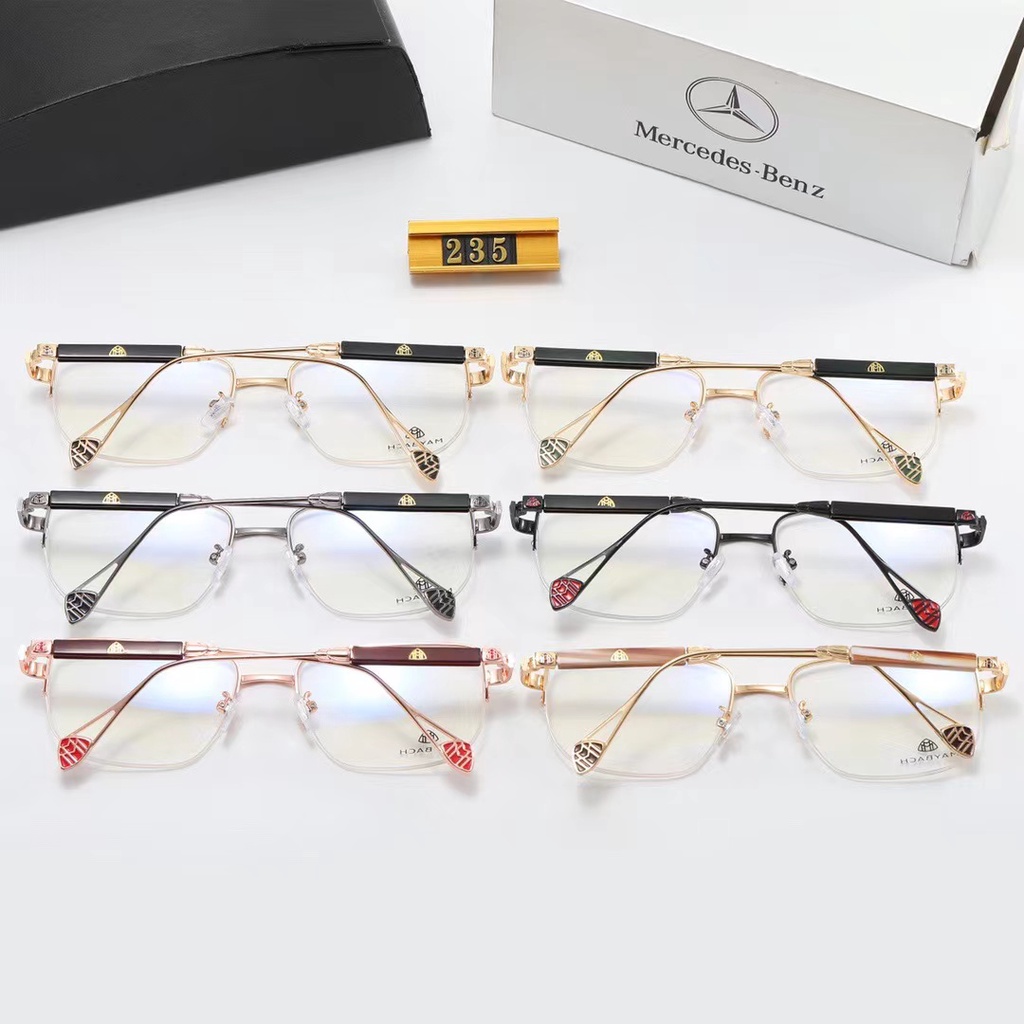 Kính Bảo Hộ Chống Ánh Sáng Xanh Chất Liệu PC Khung Kim Loại Thương Hiệu Ý Cho Xe Hơi Maybach Benz 2023