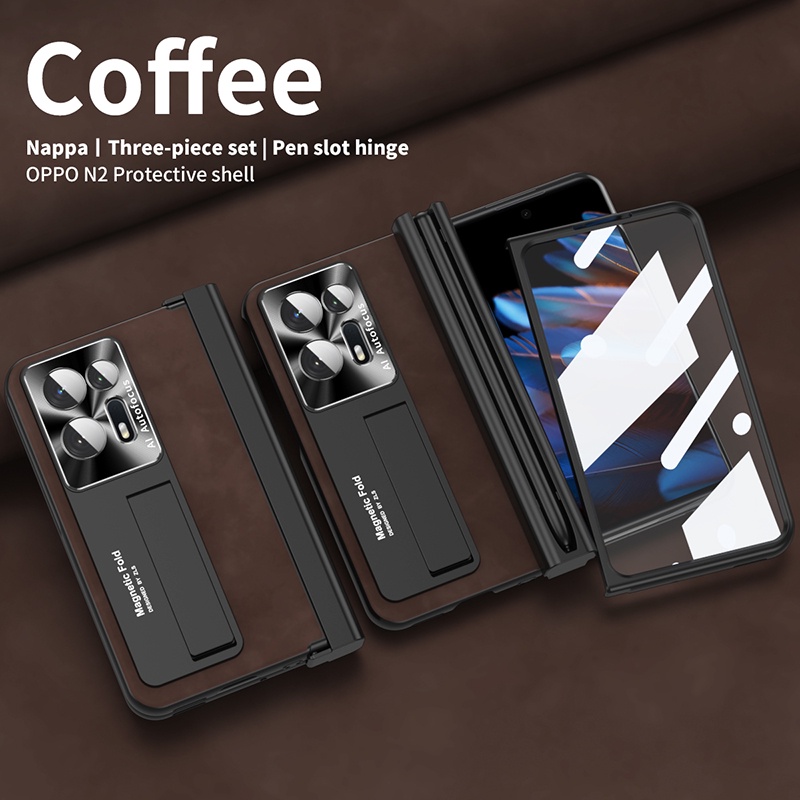 Ốp Điện Thoại Cứng Chống Sốc Kèm Ngăn Đựng Bút Từ Tính Cho OPPO Find N2 Find N2