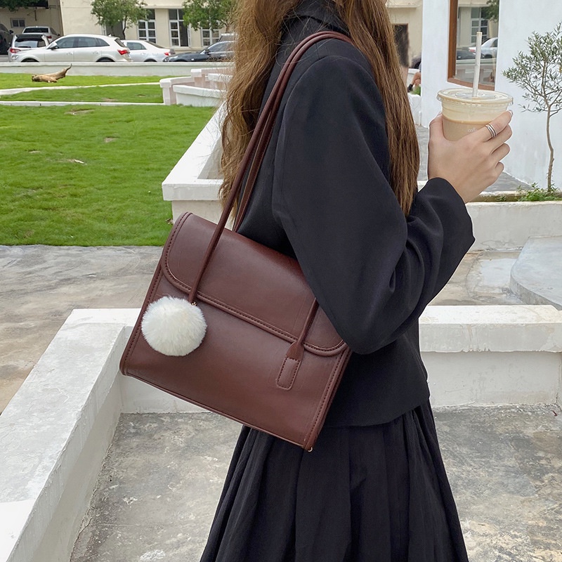 Ck Túi Đeo Vai Kẹp Nách Phong Cách retro Tối Giản Hợp Thời Trang Dễ Phối Đồ