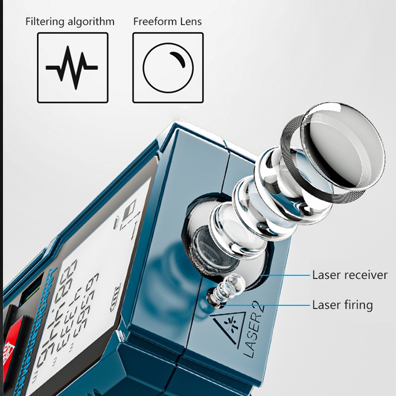Thước Dây Đo Khoảng Cách Bằng Tia Laser Độ Chính Xác CaoM40/M50/M60/M70/M80/M100/M120