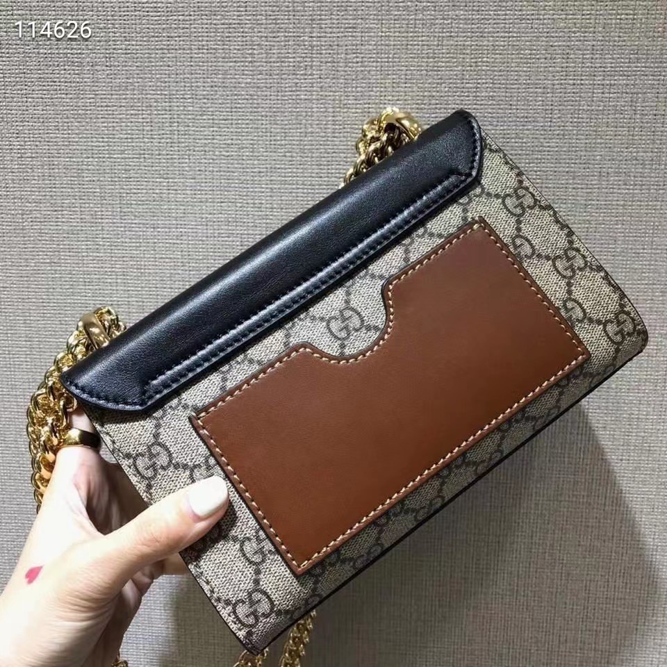 Túi Xách Da Gucci Chính Hãng 100% 100% Phối Dây Xích Đeo Vai Sành Điệu Cho Nữ