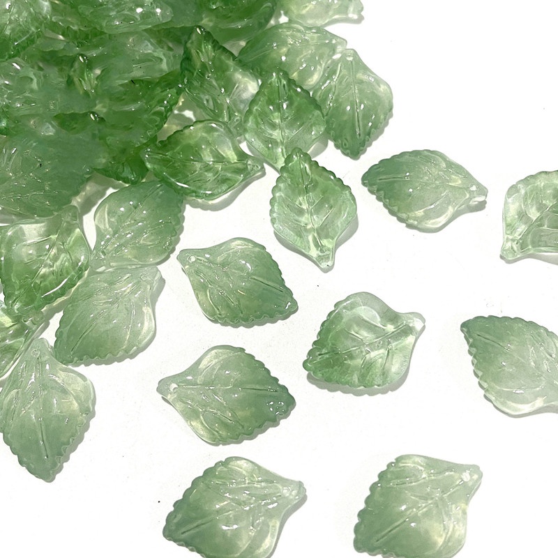 Set 20 Hạt Pha Lê Xanh Lá 16 * 23mm Làm Trang Sức Thủ Công y15947