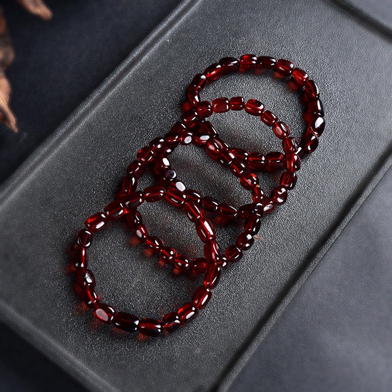 Vòng Tay Hạt Đá Hổ Phách Tự Nhiên Màu Hổ Phách Shengyuan Raw Ore Hạt Ngọc Trai han3.10