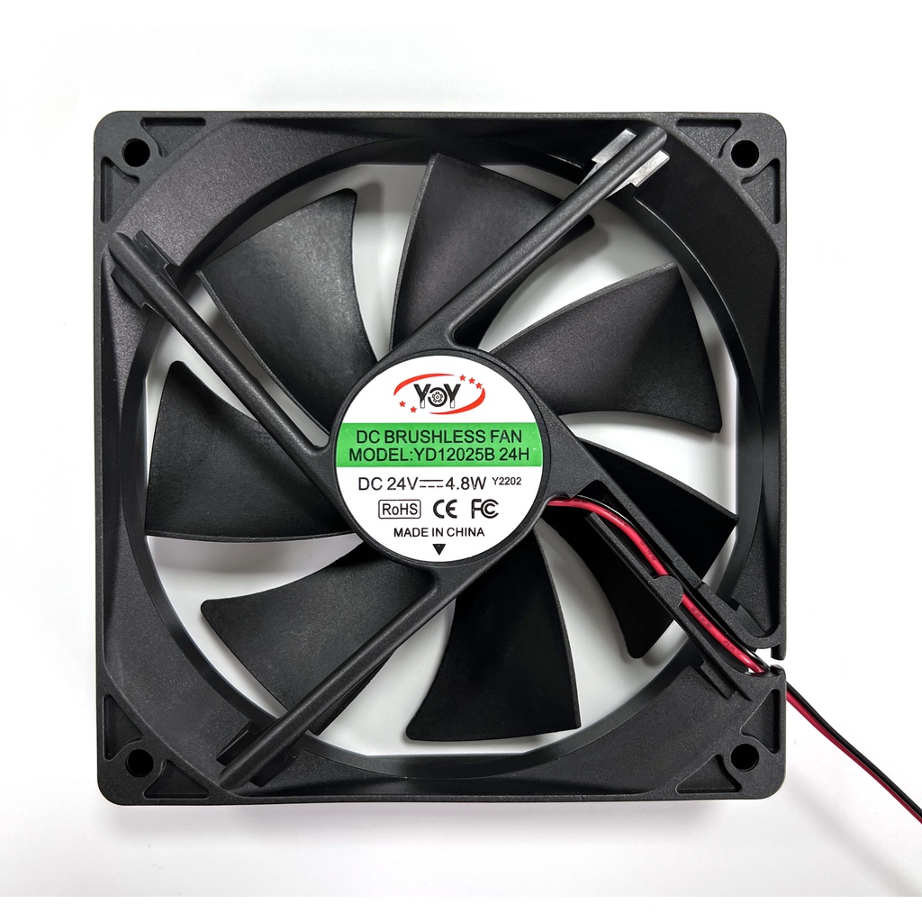 Quạt Làm Mát 12025 / 6025 / 6010 / 4010 / 3010 / 3010 / Yên Tĩnh / Động Cơ Không Chổi Than DC 12V / 24V