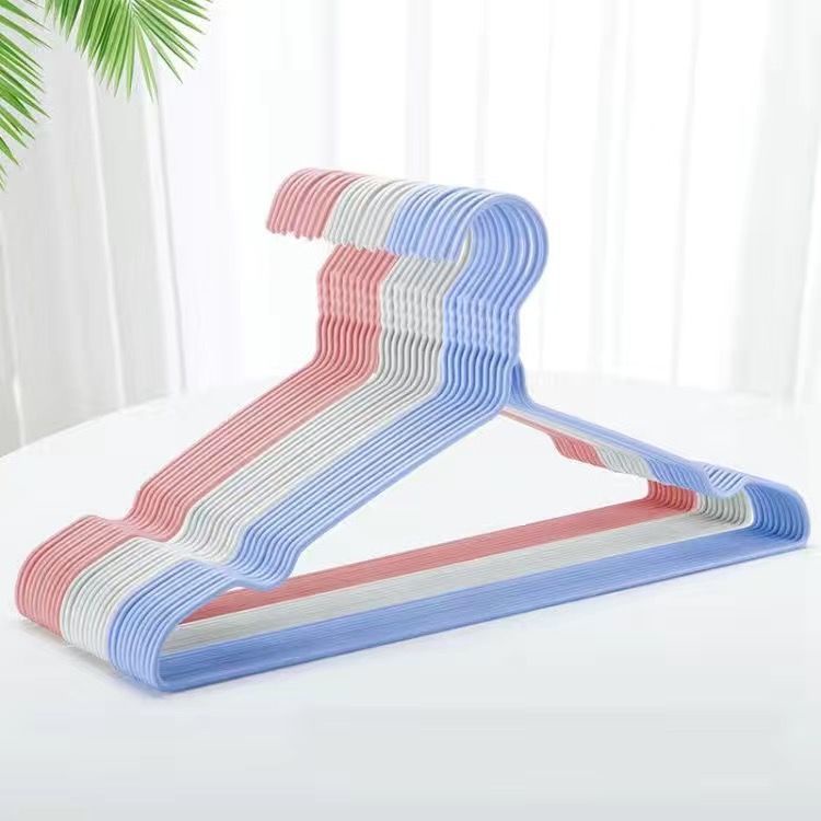 Móc Treo Quần Áo Bằng Nhựa Dày Dặn Chống Trượt Tiện Dụng Cho Học Sinh