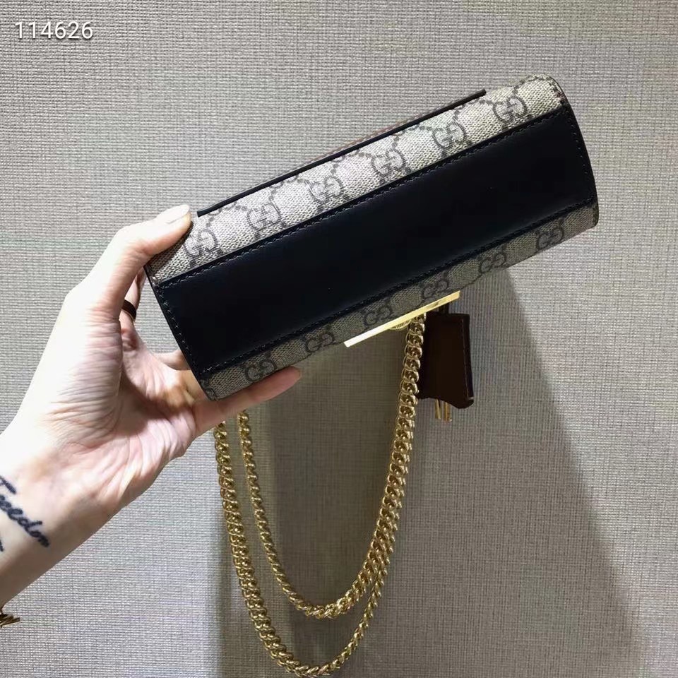 Túi Xách Da Gucci Chính Hãng 100% 100% Phối Dây Xích Đeo Vai Sành Điệu Cho Nữ