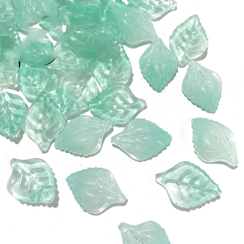 Set 20 Hạt Pha Lê Xanh Lá 16 * 23mm Làm Trang Sức Thủ Công y15947