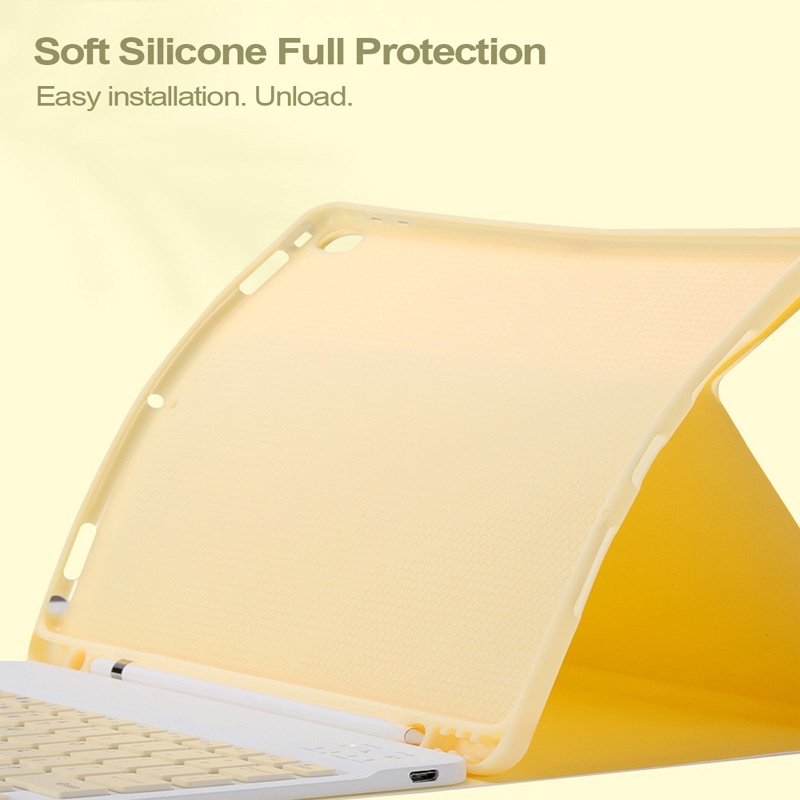 Ốp Máy Tính Bảng Có Bàn Phím Bluetooth Cho iPad 9.7 10.2 5th 6th 7th 8th 9th 10th Air 1 2 3 4 5 Pro 9.7 10.5 11 mini 1 2 3 4 5 6