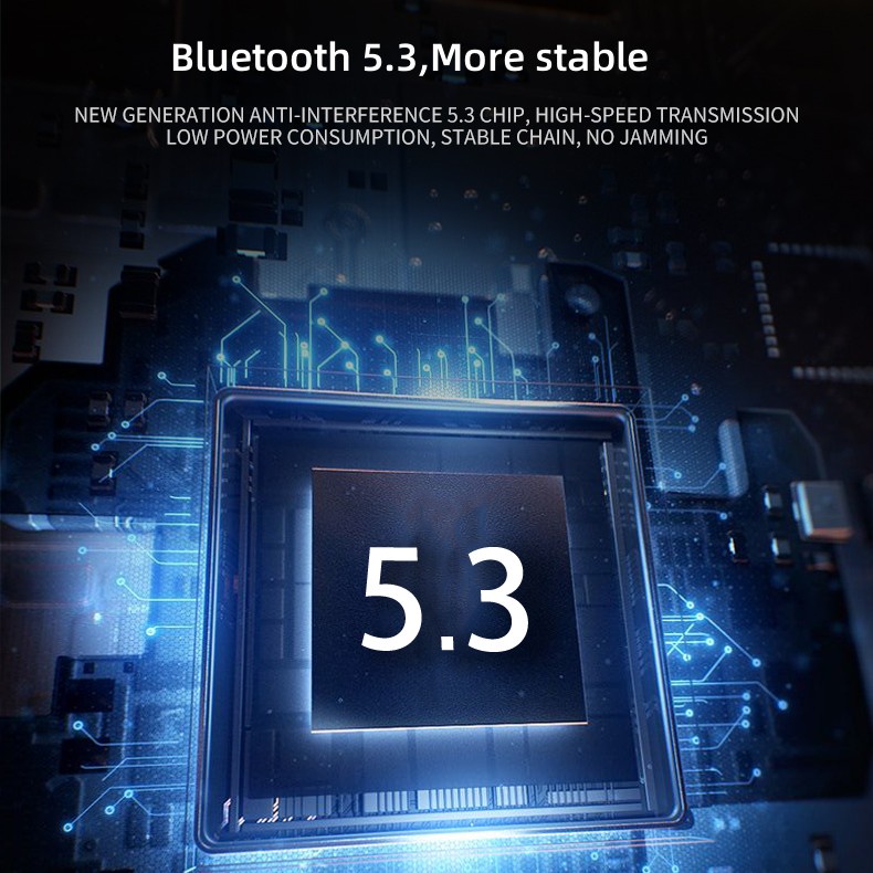 Tai Nghe Bluetooth 5.3 Không Dây TWS IPX7 Chống Thấm Nước Giảm Tiếng Ồn Có Micro Tiện Dụng Chơi Game Điện Thoại