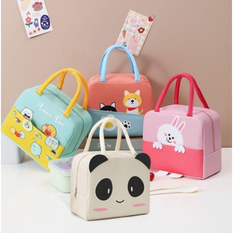 Túi Giữ Nhiệt Đựng Hộp Cơm Trưa Chống Thấm Nước Họa Tiết Hoạt Hình Sumikogurashi