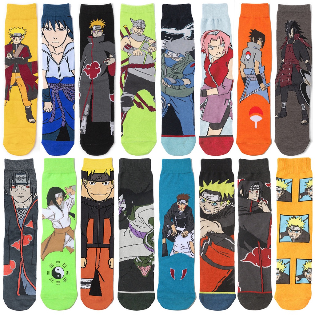 Vớ Bắp Chân In Họa Tiết Anime Phong Cách hip hop Cho Nam