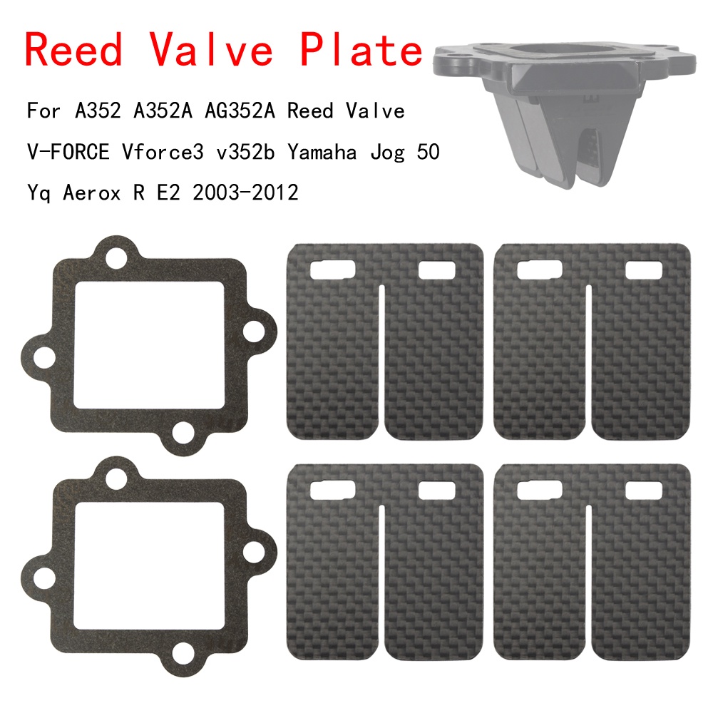 Set 4 / 2 Đĩa Van Sậy Thay Thế Bằng Sợi carbon Cho a352 a352a ag352a v force 3 v352b yamaha jog 50 yq aerox r e2 2003-2012