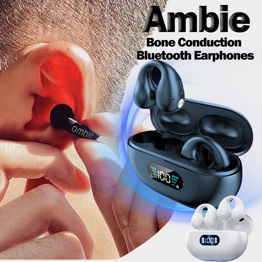 Tai Nghe Bluetooth 5.3 Không Dây Âm Thanh Sống Động Phù Hợp Cho Ambie Soundcuffs New Q80 TWS