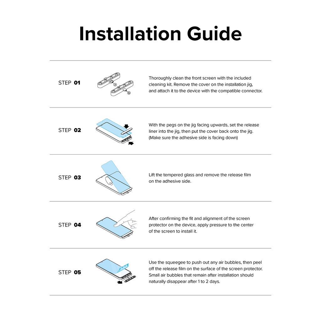RINGKE Kính Cường Lực Bảo Vệ Màn Hình Cho Galaxy A54 5G