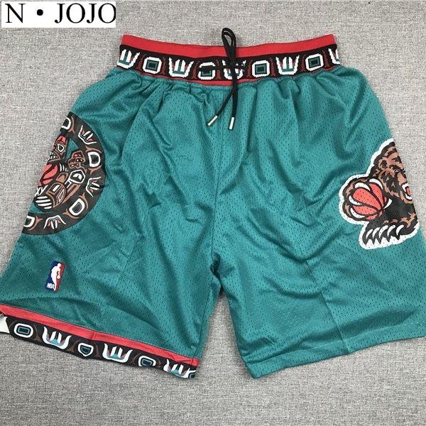 Áo Bóng Rổ Nba Grizzlies Năng Động Thời Trang#Quần Short Bóng Rổ Phối Túi Thêu Họa Tiết Plus Size Phong Cách Retro