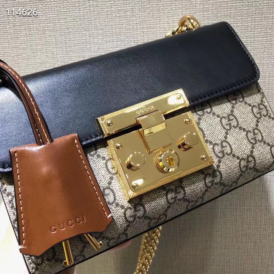 Túi Xách Da Gucci Chính Hãng 100% 100% Phối Dây Xích Đeo Vai Sành Điệu Cho Nữ