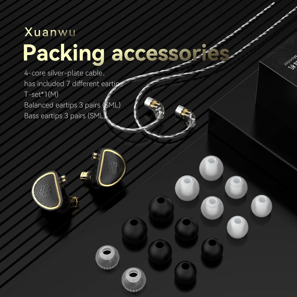 Tai Nghe Nhét Tai TRN SPD + BA Xuanwu Theo Dõi IEM HIFI DJ
