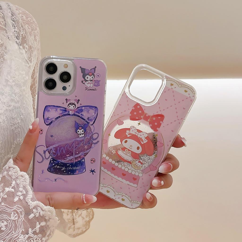 Ốp Điện Thoại Cát Chảy Họa Tiết Thỏ melody Cho IPhone 14Promax 13 12 11 7Plus X Xs Max XR