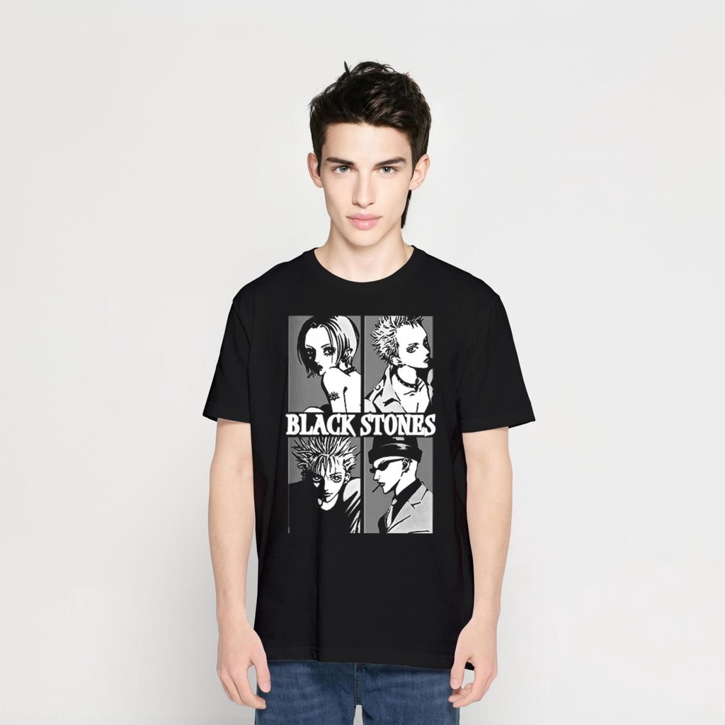 Áo Thun Cotton Tinh Khiết Dáng Rộng In Hình Na NANA Animation Merchandise Phong Cách Đường Phố Cho Nam Và Nữ
