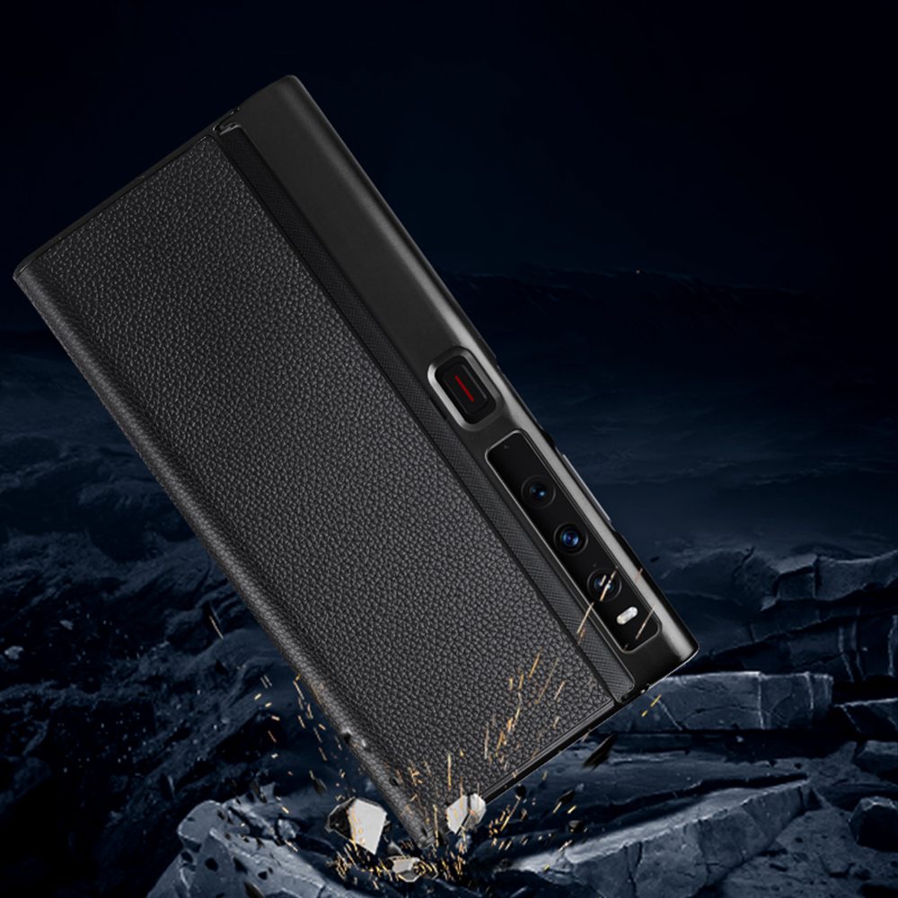 Bao Da Thật Nắp Gập Chống Rơi Sang Trọng Cho Huawei Mate XS 2