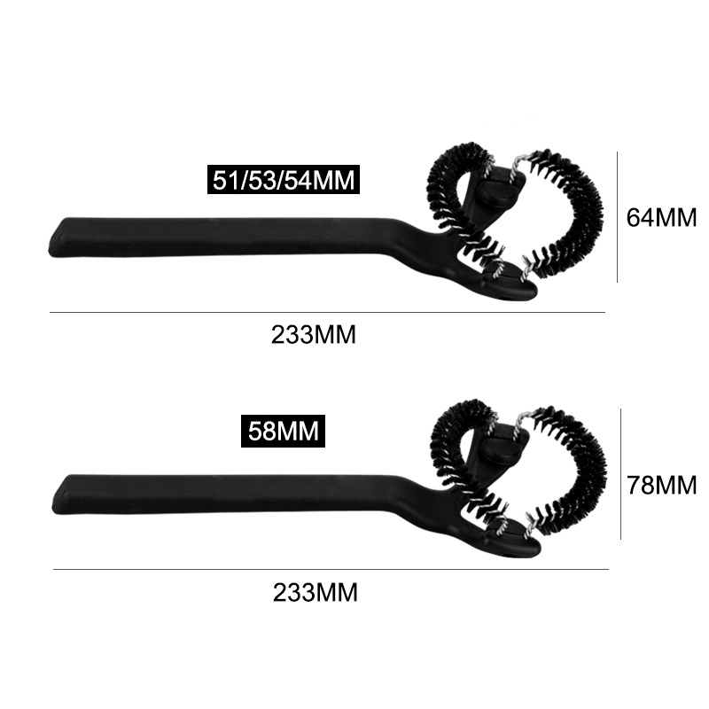 Cọ Vệ Sinh Máy Pha Cà Phê Espresso 51mm 54mm 58mm Tay Cầm Gỗ