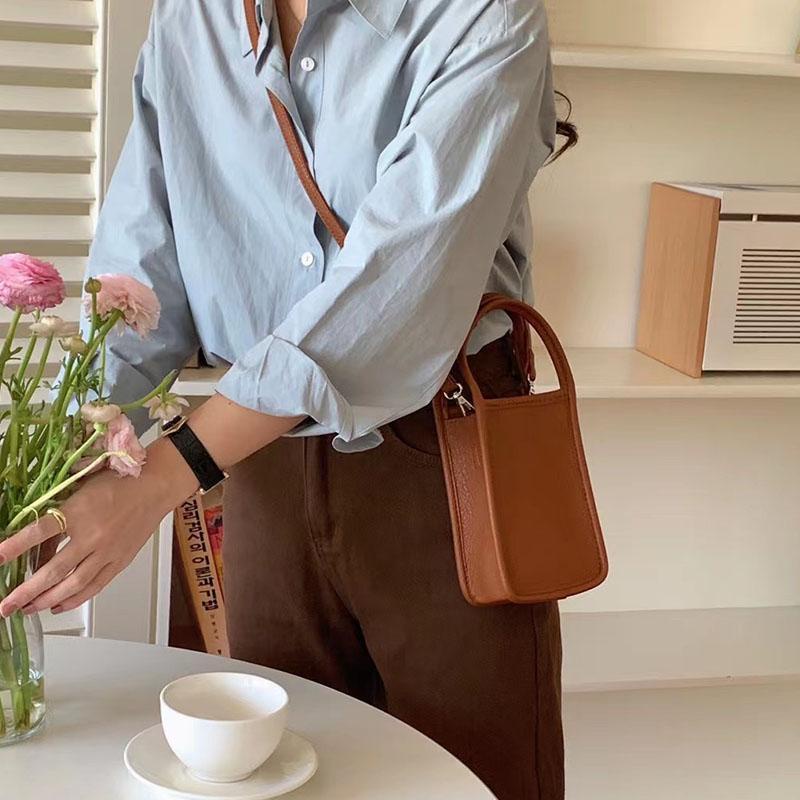 Túi Đeo Chéo Hình Vuông Nhỏ Đựng Điện Thoại Thời Trang Mùa Hè Cho Nữ